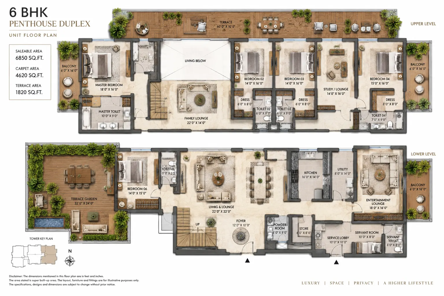 Godrej Verano 6 BHK + Duplex Floor Plan